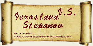 Veroslava Stepanov vizit kartica